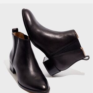 Madewell Black Ankle Boots 10 leather